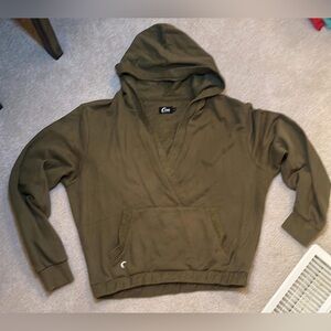 Zyia Olive Calmness Pocket Hoodie - L